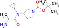 3-[((S)-2-Amino-propionyl)-cyclopropyl-amino]-pyrrolidine-1-carboxylic acid tert-butyl ester