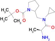 2-{[((S)-2-Amino-propionyl)-cyclopropyl-amino]-methyl}-pyrrolidine-1-carboxylic acid tert-butyl ...