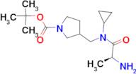 3-{[((S)-2-Amino-propionyl)-cyclopropyl-amino]-methyl}-pyrrolidine-1-carboxylic acid tert-butyl es…