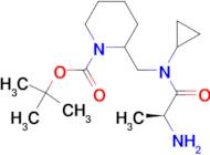 2-{[((S)-2-Amino-propionyl)-cyclopropyl-amino]-methyl}-piperidine-1-carboxylic acid tert-butyl est…