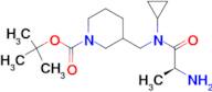 3-{[((S)-2-Amino-propionyl)-cyclopropyl-amino]-methyl}-piperidine-1-carboxylic acid tert-butyl est…