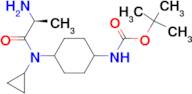 {4-[((S)-2-Amino-propionyl)-cyclopropyl-amino]-cyclohexyl}-carbamic acid tert-butyl ester