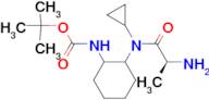 {2-[((S)-2-Amino-propionyl)-cyclopropyl-amino]-cyclohexyl}-carbamic acid tert-butyl ester