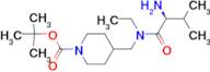 4-{[((S)-2-Amino-3-methyl-butyryl)-ethyl-amino]-methyl}-piperidine-1-carboxylic acid tert-butyl ...