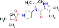 (S)-3-[((S)-2-Amino-3-methyl-butyryl)-isopropyl-amino]-pyrrolidine-1-carboxylic acid tert-butyl es…