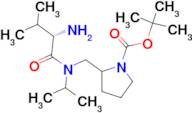 2-{[((S)-2-Amino-3-methyl-butyryl)-isopropyl-amino]-methyl}-pyrrolidine-1-carboxylic acid tert-but…