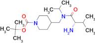 4-{[((S)-2-Amino-3-methyl-butyryl)-isopropyl-amino]-methyl}-piperidine-1-carboxylic acid tert-buty…