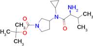 3-[((S)-2-Amino-3-methyl-butyryl)-cyclopropyl-amino]-pyrrolidine-1-carboxylic acid tert-butyl ester