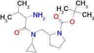 2-{[((S)-2-Amino-3-methyl-butyryl)-cyclopropyl-amino]-methyl}-pyrrolidine-1-carboxylic acid tert...