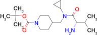 4-{[((S)-2-Amino-3-methyl-butyryl)-cyclopropyl-amino]-methyl}-piperidine-1-carboxylic acid tert-...