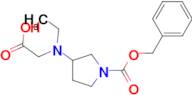 3-(Carboxymethyl-ethyl-amino)-pyrrolidine-1-carboxylic acid benzyl ester