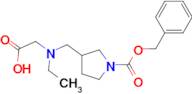 3-[(Carboxymethyl-ethyl-amino)-methyl]-pyrrolidine-1-carboxylic acid benzyl ester