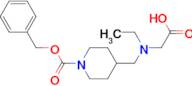 4-[(Carboxymethyl-ethyl-amino)-methyl]-piperidine-1-carboxylic acid benzyl ester