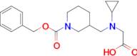 3-[(Carboxymethyl-cyclopropyl-amino)-methyl]-piperidine-1-carboxylic acid benzyl ester