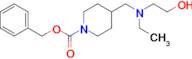 4-{[Ethyl-(2-hydroxy-ethyl)-amino]-methyl}-piperidine-1-carboxylic acid benzyl ester