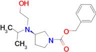 (R)-3-[(2-Hydroxy-ethyl)-isopropyl-amino]-pyrrolidine-1-carboxylic acid benzyl ester