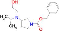 (S)-3-[(2-Hydroxy-ethyl)-isopropyl-amino]-pyrrolidine-1-carboxylic acid benzyl ester