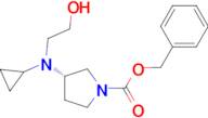 (S)-3-[Cyclopropyl-(2-hydroxy-ethyl)-amino]-pyrrolidine-1-carboxylic acid benzyl ester