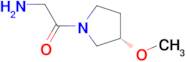 2-Amino-1-((S)-3-methoxy-pyrrolidin-1-yl)-ethanone