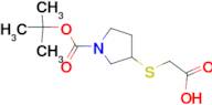 3-Carboxymethylsulfanyl-pyrrolidine-1-carboxylic acid tert-butyl ester