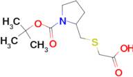 2-Carboxymethylsulfanylmethyl-pyrrolidine-1-carboxylic acid tert-butyl ester