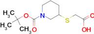 3-Carboxymethylsulfanyl-piperidine-1-carboxylic acid tert-butyl ester