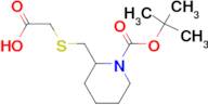 2-Carboxymethylsulfanylmethyl-piperidine-1-carboxylic acid tert-butyl ester