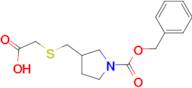 3-Carboxymethylsulfanylmethyl-pyrrolidine-1-carboxylic acid benzyl ester