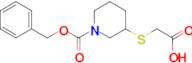 3-Carboxymethylsulfanyl-piperidine-1-carboxylic acid benzyl ester