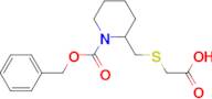 2-Carboxymethylsulfanylmethyl-piperidine-1-carboxylic acid benzyl ester