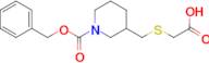 3-Carboxymethylsulfanylmethyl-piperidine-1-carboxylic acid benzyl ester