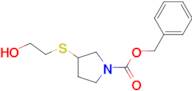 3-(2-Hydroxy-ethylsulfanyl)-pyrrolidine-1-carboxylic acid benzyl ester