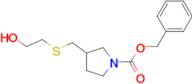 3-(2-Hydroxy-ethylsulfanylmethyl)-pyrrolidine-1-carboxylic acid benzyl ester