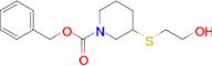 3-(2-Hydroxy-ethylsulfanyl)-piperidine-1-carboxylic acid benzyl ester