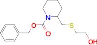 2-(2-Hydroxy-ethylsulfanylmethyl)-piperidine-1-carboxylic acid benzyl ester