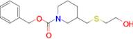 3-(2-Hydroxy-ethylsulfanylmethyl)-piperidine-1-carboxylic acid benzyl ester