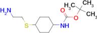 [4-(2-Amino-ethylsulfanyl)-cyclohexyl]-carbamic acid tert-butyl ester