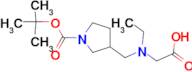 3-[(Carboxymethyl-ethyl-amino)-methyl]-pyrrolidine-1-carboxylic acid tert-butyl ester