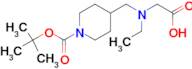 4-[(Carboxymethyl-ethyl-amino)-methyl]-piperidine-1-carboxylic acid tert-butyl ester