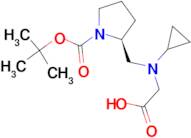 (S)-2-[(Carboxymethyl-cyclopropyl-amino)-methyl]-pyrrolidine-1-carboxylic acid tert-butyl ester