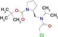 (S)-2-{[(2-Chloro-acetyl)-isopropyl-amino]-methyl}-pyrrolidine-1-carboxylic acid tert-butyl ester