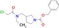 3-{[(2-Chloro-acetyl)-ethyl-amino]-methyl}-pyrrolidine-1-carboxylic acid benzyl ester