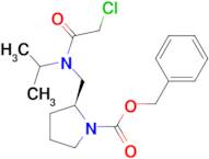 (S)-2-{[(2-Chloro-acetyl)-isopropyl-amino]-methyl}-pyrrolidine-1-carboxylic acid benzyl ester