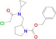 2-{[(2-Chloro-acetyl)-cyclopropyl-amino]-methyl}-pyrrolidine-1-carboxylic acid benzyl ester