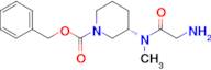 (S)-3-[(2-Amino-acetyl)-methyl-amino]-piperidine-1-carboxylic acid benzyl ester