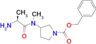 3-[((S)-2-Amino-propionyl)-methyl-amino]-pyrrolidine-1-carboxylic acid benzyl ester