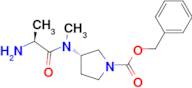 (S)-3-[((S)-2-Amino-propionyl)-methyl-amino]-pyrrolidine-1-carboxylic acid benzyl ester