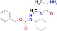 {2-[((S)-2-Amino-propionyl)-methyl-amino]-cyclohexyl}-carbamic acid benzyl ester