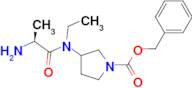 3-[((S)-2-Amino-propionyl)-ethyl-amino]-pyrrolidine-1-carboxylic acid benzyl ester