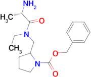 2-{[((S)-2-Amino-propionyl)-ethyl-amino]-methyl}-pyrrolidine-1-carboxylic acid benzyl ester